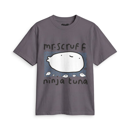 Mr. Scruffs Ninja Tuna Fish T-Shirt — Goofy Retro Album Art Tee